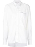 Marni - Waved Placket Shirt - Women - Cotton - 46, White, Cotton