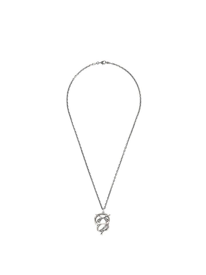 Roar Gun Pendant Necklace - Metallic