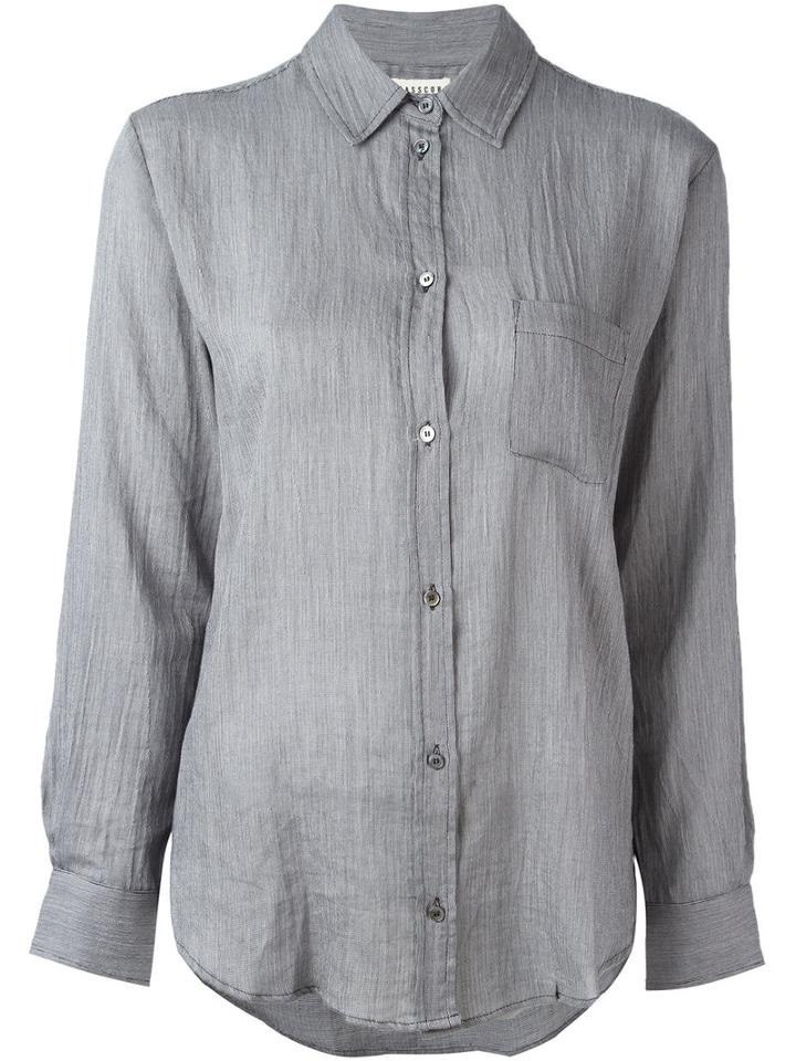 Masscob Classic Shirt, Women's, Size: Medium, Grey, Cotton