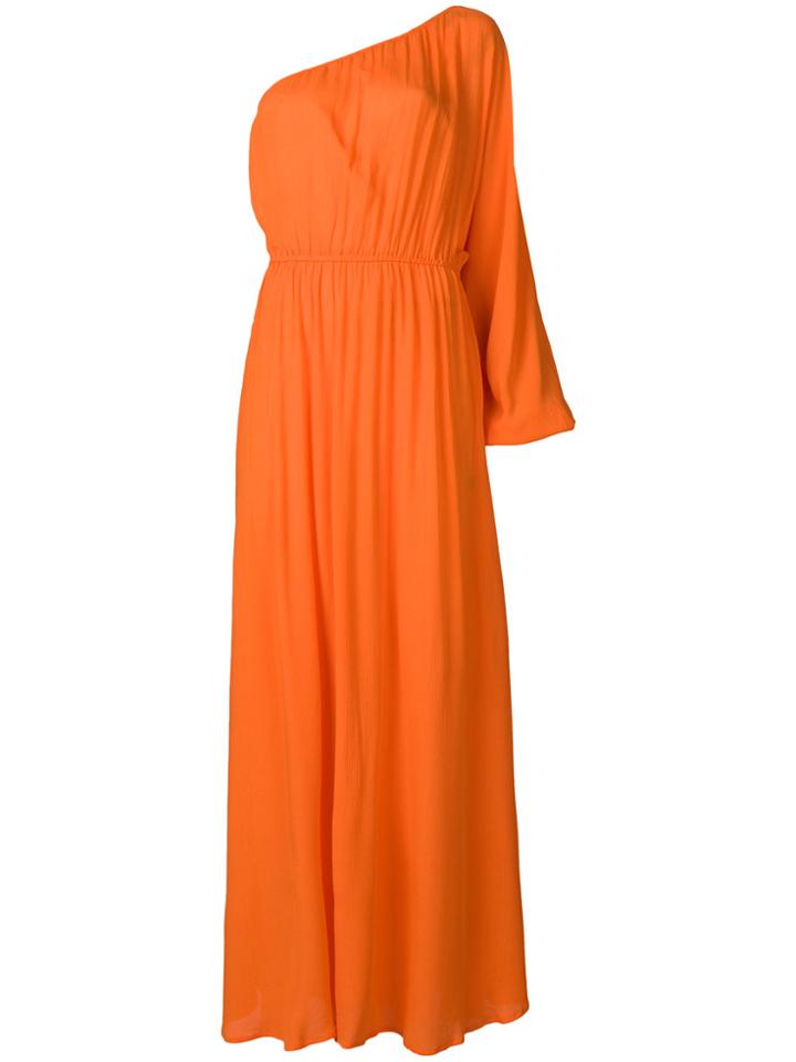 Mara Hoffman One-shoulder Beach Dress - Yellow & Orange