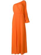 Mara Hoffman One-shoulder Beach Dress - Yellow & Orange