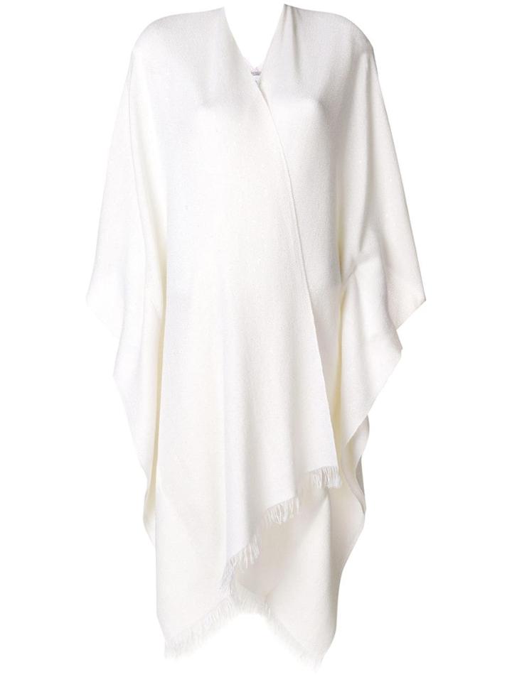 Brunello Cucinelli Fringed Hem Cardigan - White