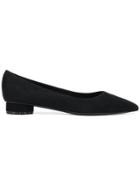 Salvatore Ferragamo Pointed Toe Ballerina Pumps - Black