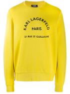 Karl Lagerfeld Logo Print Sweatshirt - Yellow