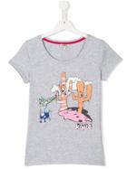Kenzo Kids Cactus Print T-shirt - Grey