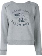 Visvim College Print Sweatshirt, Women's, Size: Large, Grey, Cotton/rayon