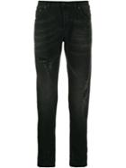 Dondup Distressed Straight Jeans - Black