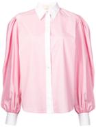 Sara Battaglia Volume Sleeve Shirt - Pink