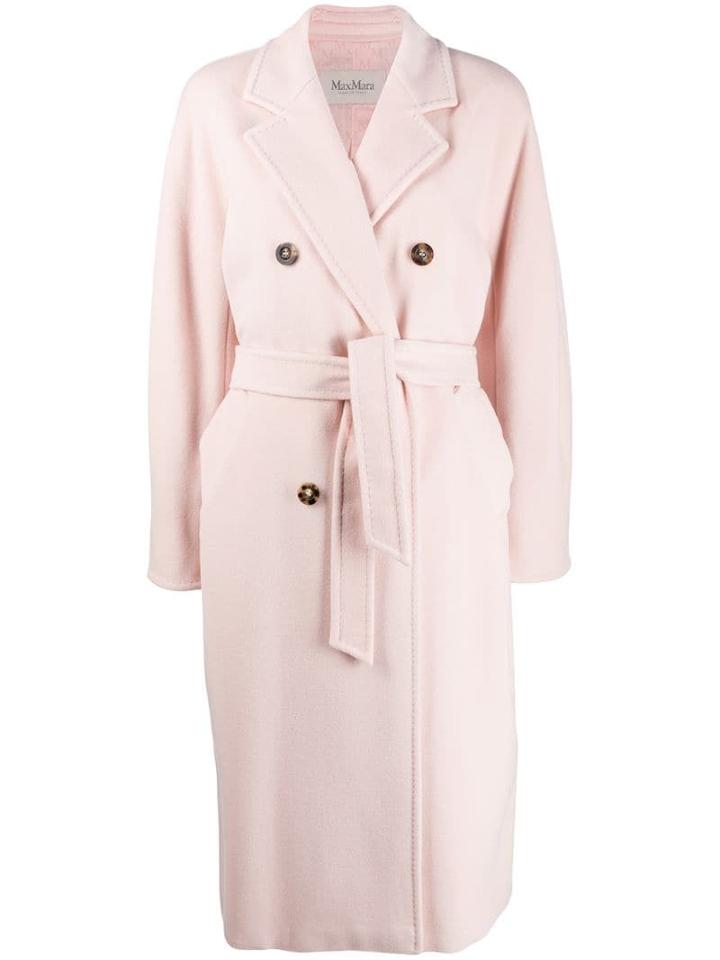 Max Mara Double Breasted Coat - Pink