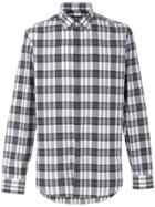 Salvatore Ferragamo Madras Check Shirt - Grey
