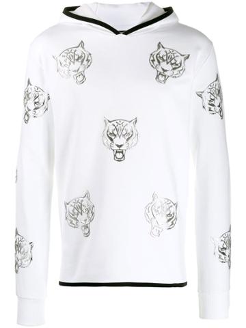 Plein Sport Fox Hoodie - White