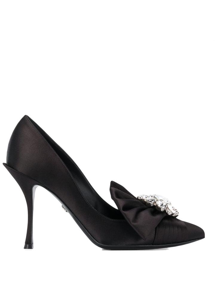 Dolce & Gabbana Crystal Embellished Pumps - Black