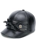 Miu Miu Bow Detail Cap - Black