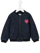 Kenzo Kids Quilted Denim Bomber, Toddler Girl's, Size: 4 Yrs, Blue