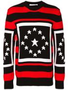 Givenchy Contrast Knitted Sweater - Black