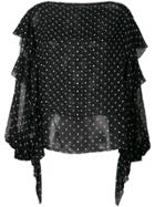 Alexandre Vauthier Polka Dot Blouse - Black