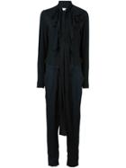 Faith Connexion Ruffle Front Jumpsuit - Black