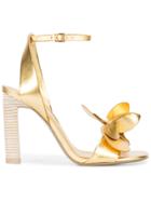 Mercedes Castillo Floral Embellished Pumps - Metallic