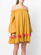 Sundress Charlotte Pompom Dress - Yellow & Orange