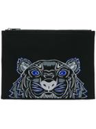 Kenzo Tiger Embroidered Pouch - Black