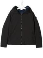 Ai Riders On The Storm Kids Teen Mask Hood Padded Jacket - Blue