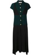 Marni Collared Dress, Women's, Size: 44, Green, Silk/acetate/viscose