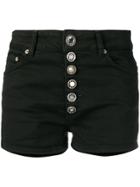 Dondup Buttoned Denim Shorts - Black
