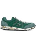 White Premiata Lucy Sneakers - Green