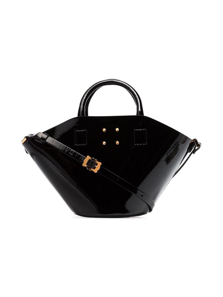 Trademark Trmk Small Basket Lthr Bkt Bg - Black