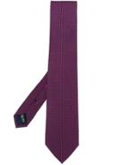 Salvatore Ferragamo Gancini Geometric Print Tie - Red