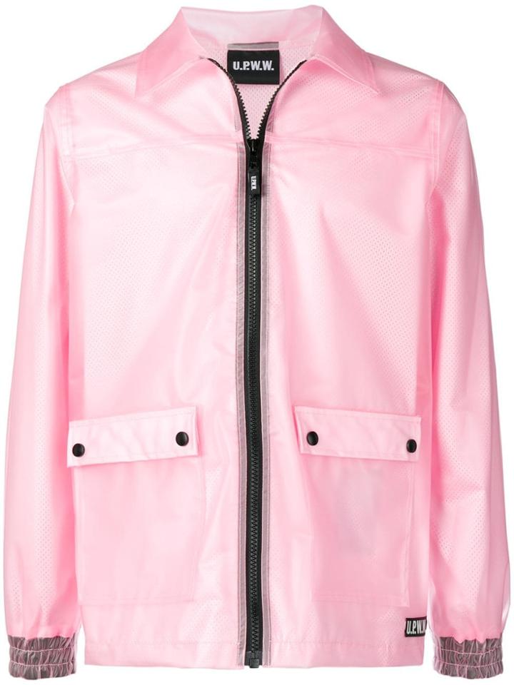 Upww Contrasting Tape Jacket - Pink