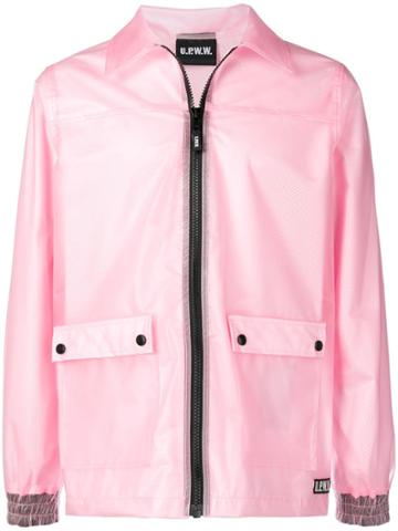 Upww Contrasting Tape Jacket - Pink