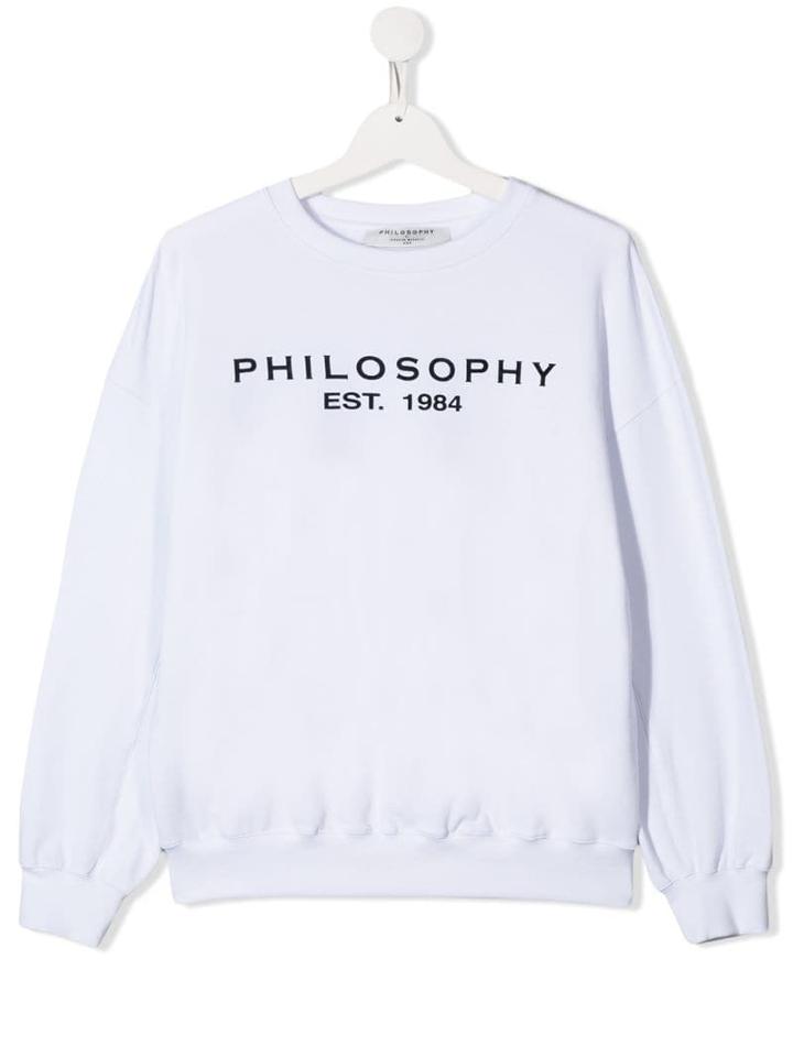 Philosophy Di Lorenzo Serafini Kids Teen Printed Logo Sweatshirt -