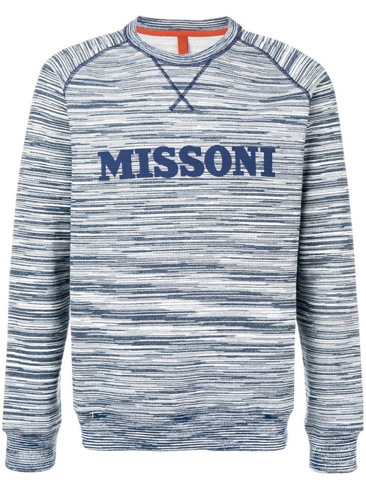 Missoni Logo Patch Sweatshirt - Blue