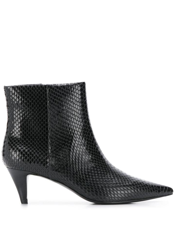 Ash Cameron Ankle Boots - Black