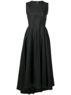 Petar Petrov Crinkled Flared Dress - Black