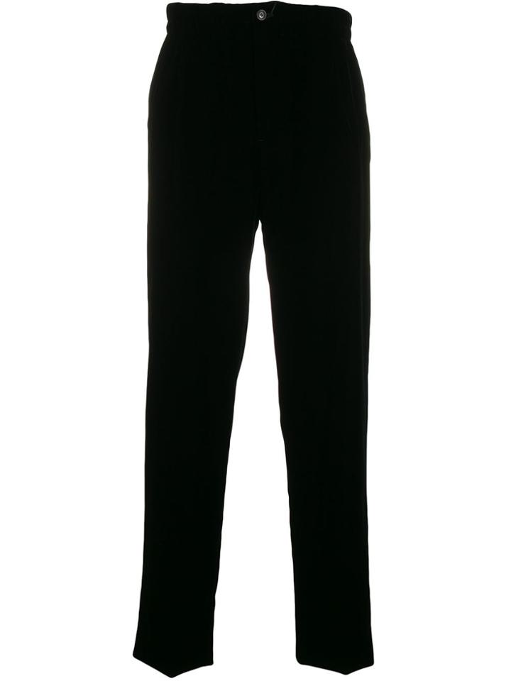Giorgio Armani Straight-leg Track Pants - Black