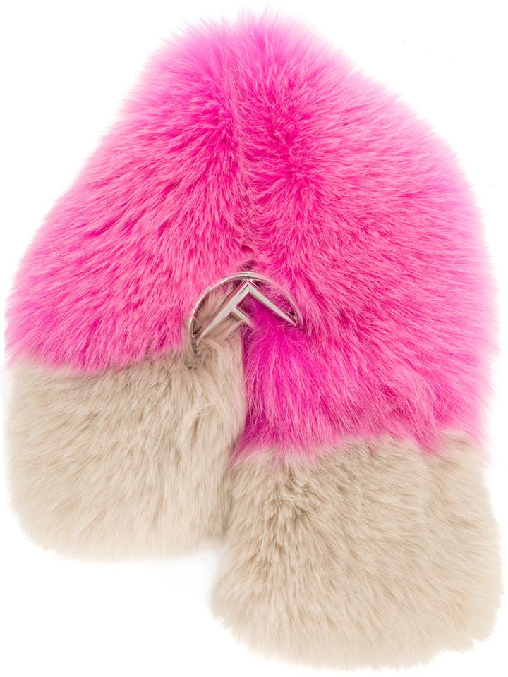 Fendi Two-tone Logo Collar - Multicolour