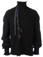 Damir Doma 'kierkegaard' Jumper, Men's, Size: Medium, Black, Polyamide/cashmere/wool