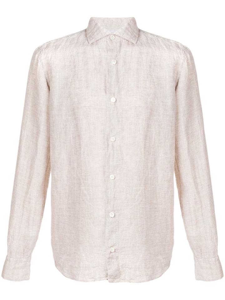 Eleventy Straight-fit Shirt - Neutrals