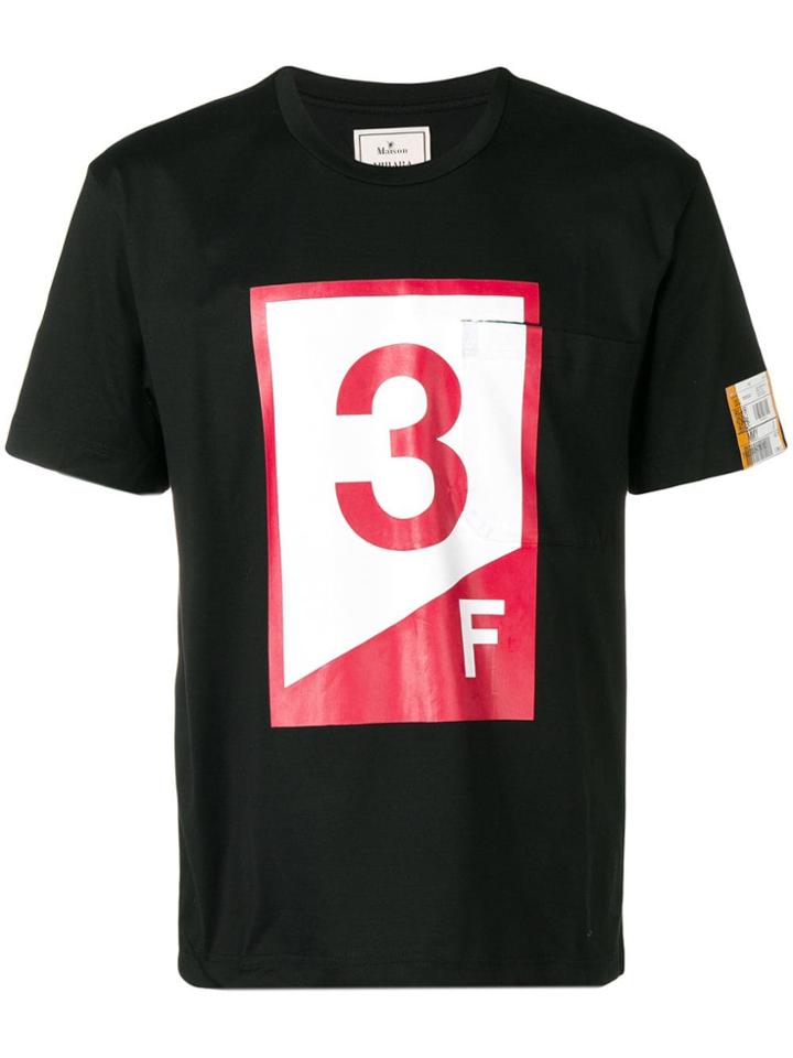Maison Mihara Yasuhiro Contrast 3 T-shirt - Black