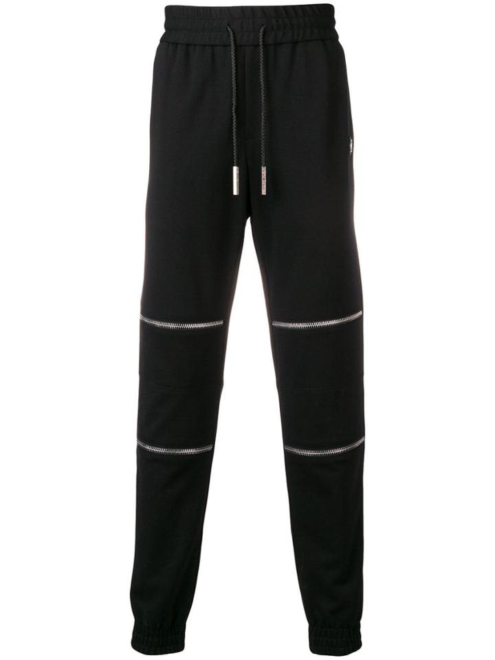 Philipp Plein Zipped Track Pants - Black