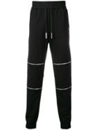 Philipp Plein Zipped Track Pants - Black