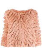 Liu Jo Cropped 3/4 Sleeve Jacket - Pink