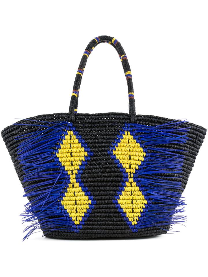 Sensi Studio Rombos Oval Tote - Black