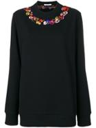 Givenchy Poppy Embroidered Sweatshirt - Black