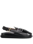 Marni Tassel Detail Sandals - Black