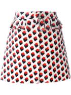 Victoria Victoria Beckham 'plush Jacquard' Skirt - Red