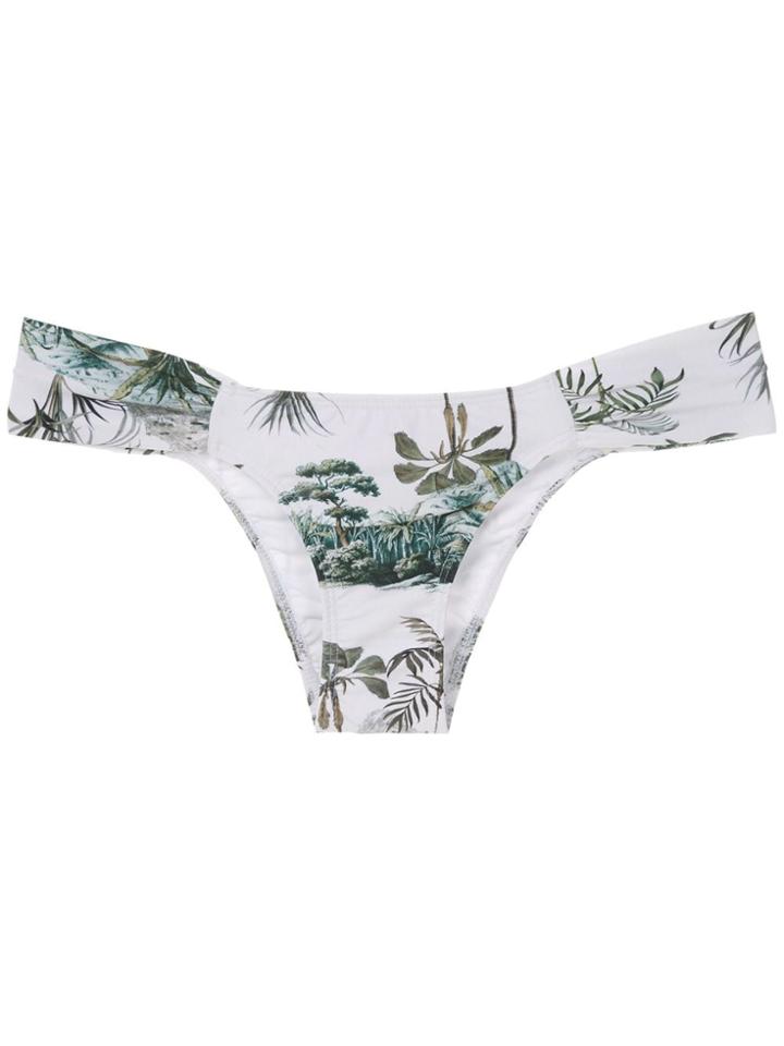 Lygia & Nanny Ritz Printed Bikini Bottom - White