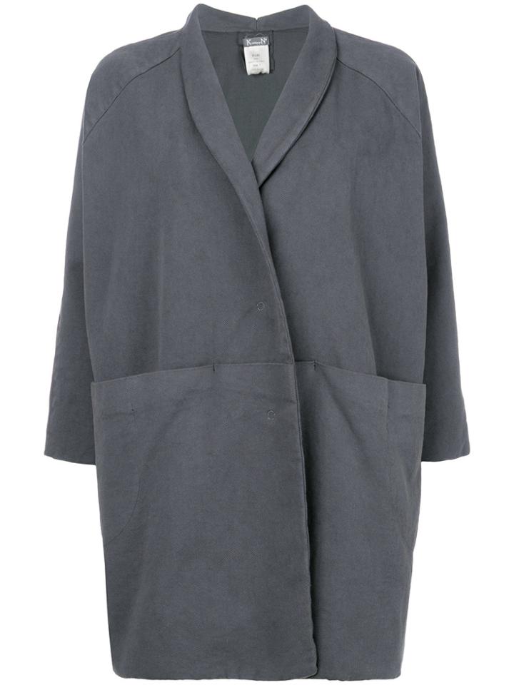 Kristensen Du Nord Oversized Double-breasted Coat - Grey
